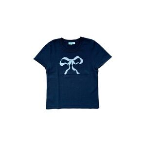 Mirror Palais knit bow baby tee